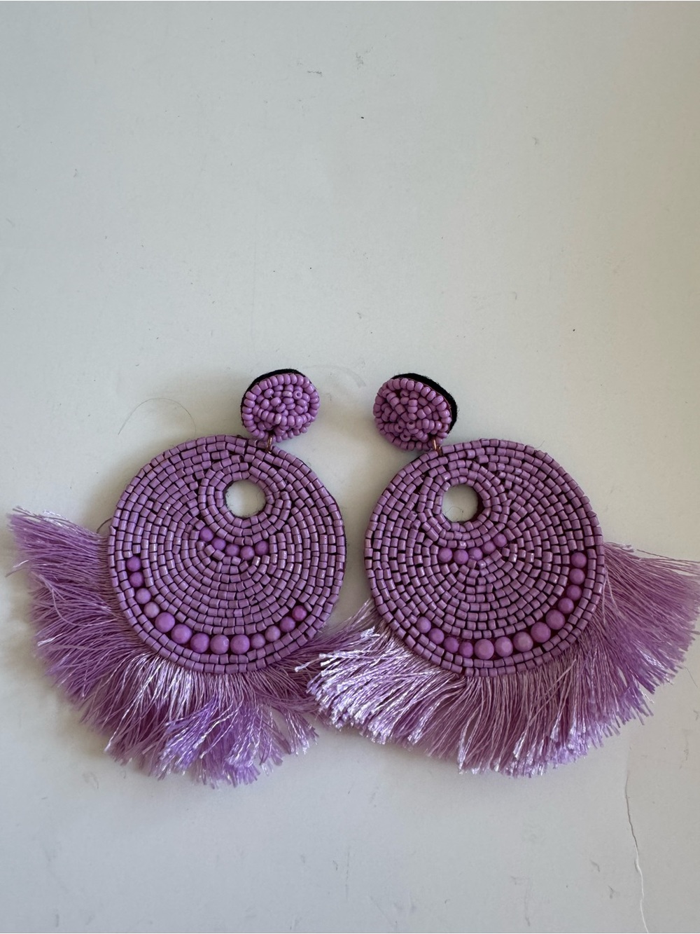 Fan Tassel Bead Earrings